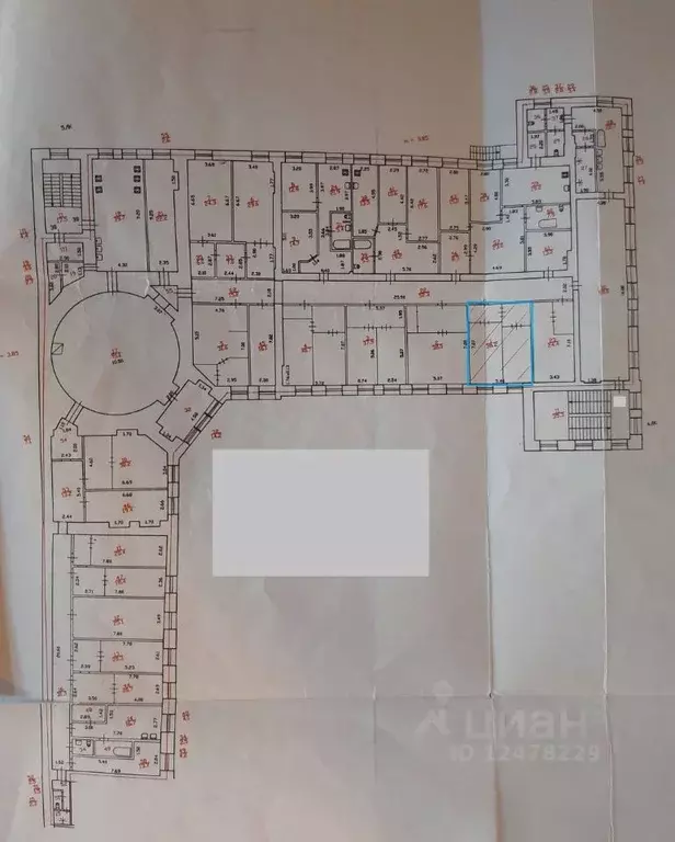 Комната Санкт-Петербург ул. Степана Разина, 13 (39.0 м) - Фото 1