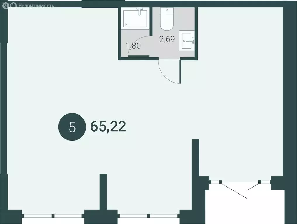 Помещение свободного назначения (65.22 м) - Фото 2