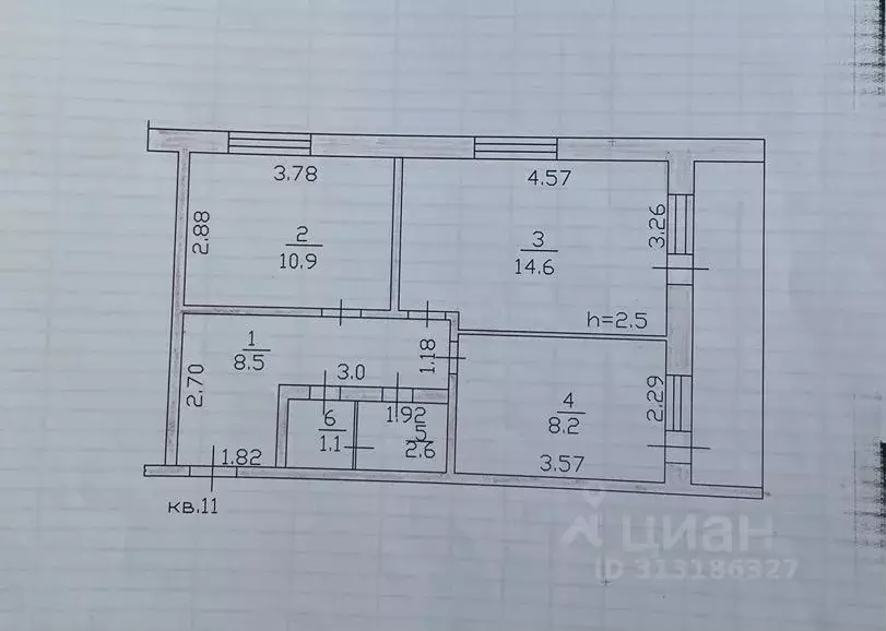 2-к кв. Татарстан, с. Сарманово ул. Г. Исхаки, 21 (45.0 м) - Фото 0