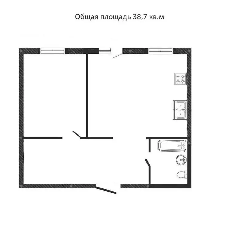 1-комнатная квартира: Иркутск, Карпинская улица, 89 (38.7 м) - Фото 1