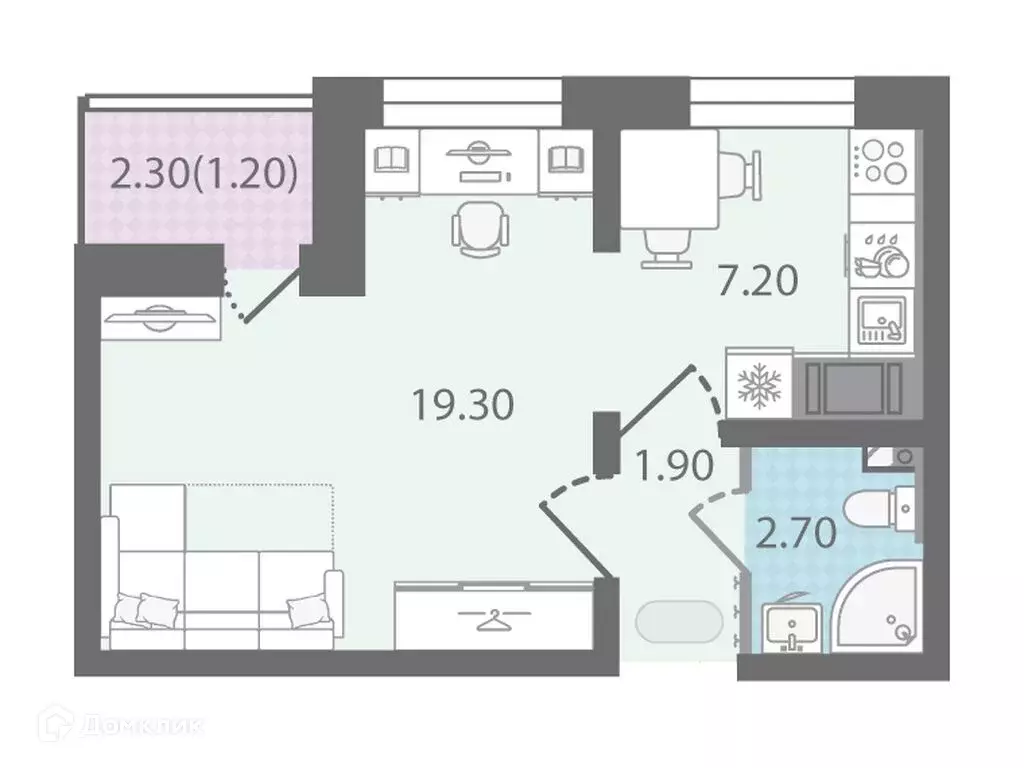 Продаётся 1-к квартира, 32.3 м - Фото 0