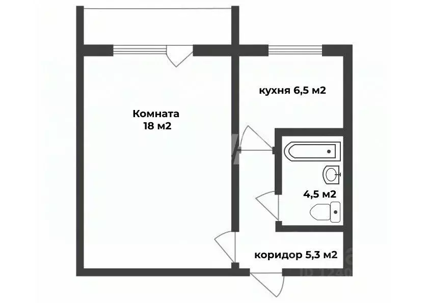 1-к кв. Челябинская область, Челябинск Мебельная ул., 77 (33.0 м) - Фото 1