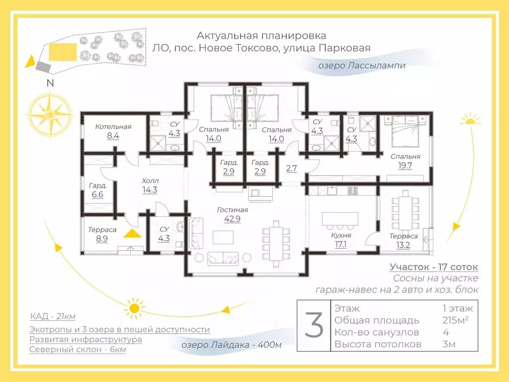 Дом в Ленинградская область, Всеволожский район, Токсовское городское ... - Фото 2