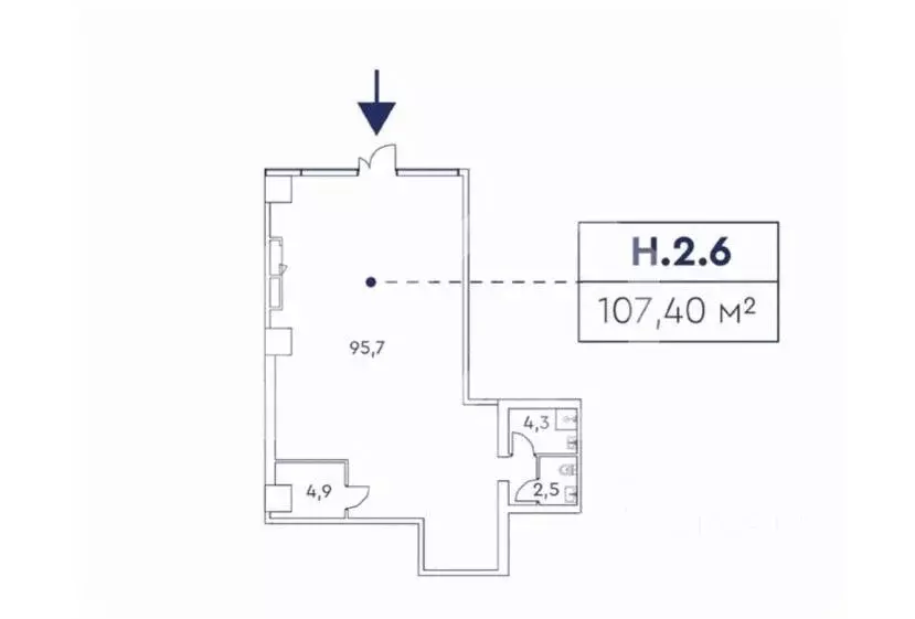 Торговая площадь в Москва просп. Мира, 222 (107 м) - Фото 2