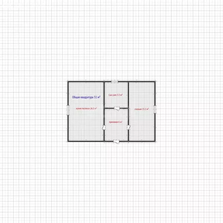 1-комнатная квартира: посёлок городского типа Семендер, улица ... - Фото 1