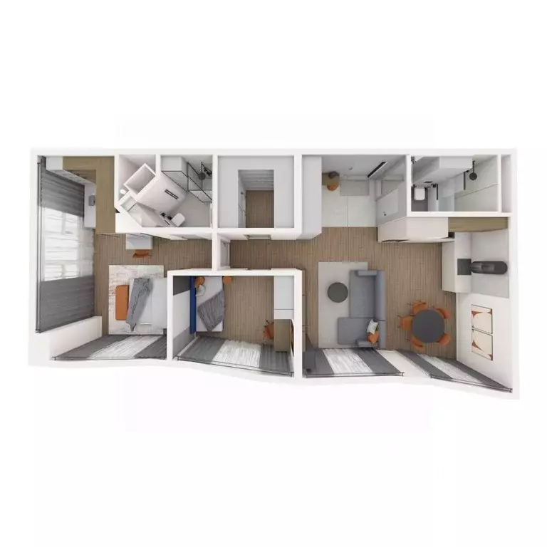 4-к кв. Приморский край, Владивосток ул. Нейбута (87.36 м) - Фото 2