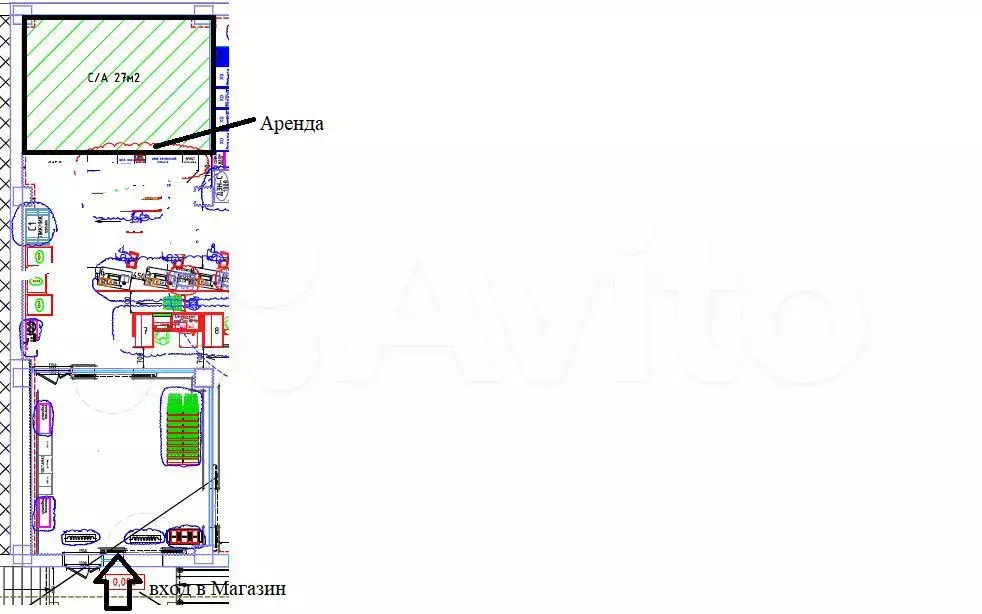 Торговая площадь, 27 м - Фото 0