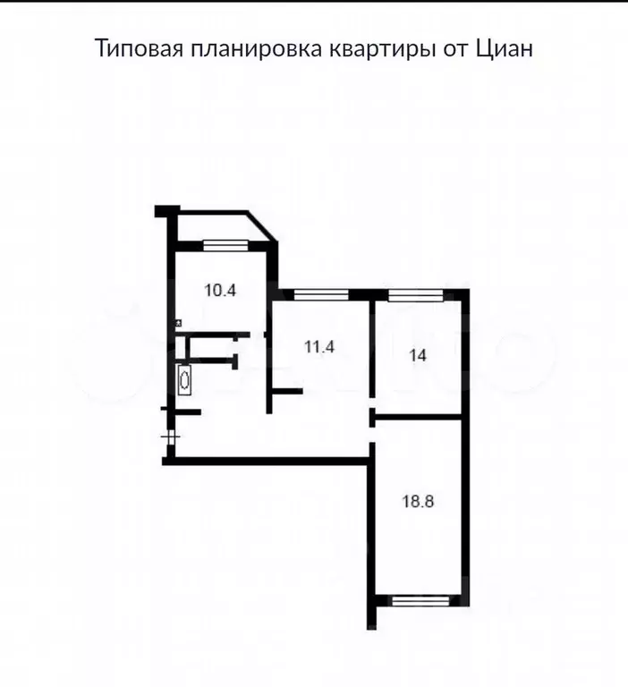 3-к. квартира, 76,6 м, 11/17 эт. - Фото 0