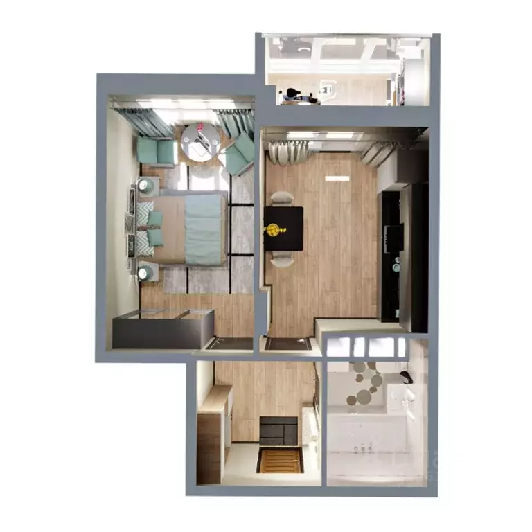 1-к кв. Владимирская область, Ковров ул. Зои Космодемьянской, 28/1 ... - Фото 2