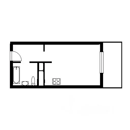 1-к кв. Севастополь проезд Рубежный (30.0 м) - Фото 2