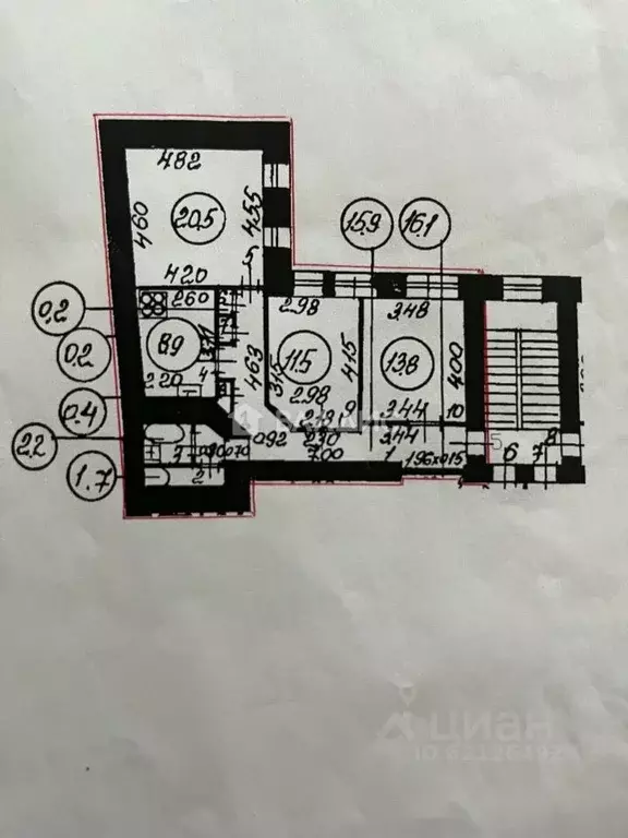 Комната Санкт-Петербург 7-я Советская ул., 3 (25.3 м) - Фото 1