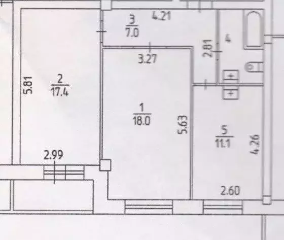 2-к кв. Пермский край, Пермь ул. Докучаева, 52 (58.1 м) - Фото 2