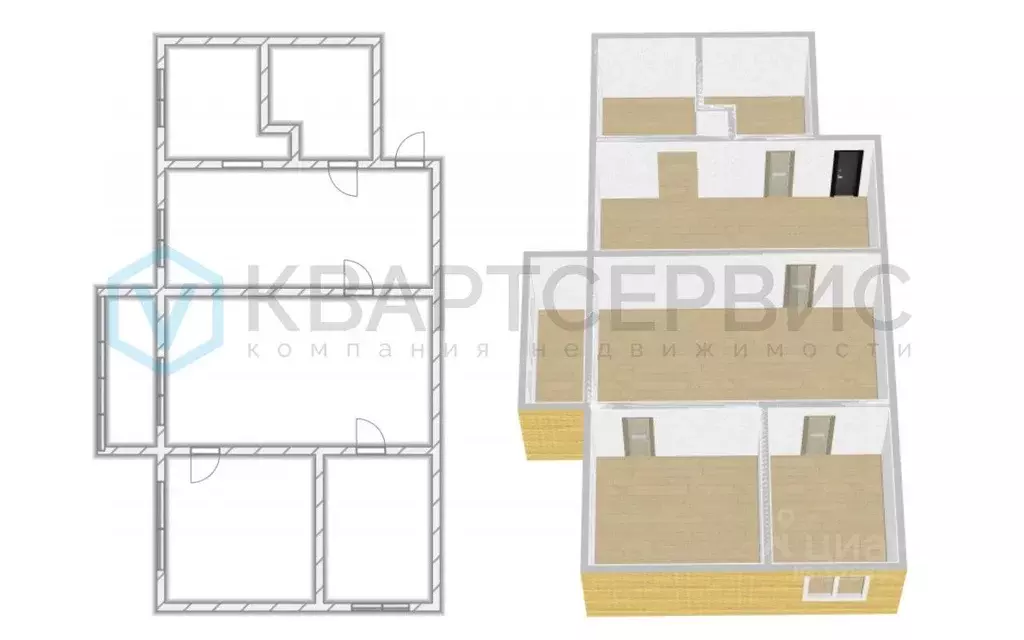 3-к кв. Омская область, Омск ул. Декабристов, 139 (59.4 м) - Фото 2