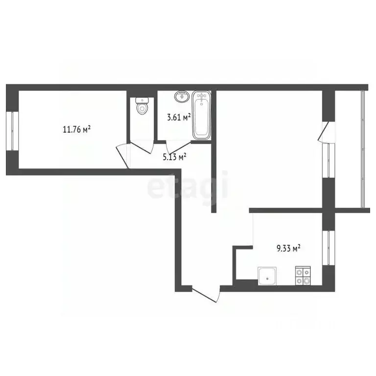 2-к кв. Тюменская область, Тюмень Солнечный проезд, 26 (56.5 м) - Фото 2