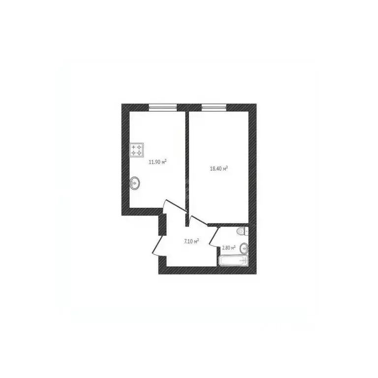 1-к кв. Брянская область, Брянск просп. Станке Димитрова, 102 (40.2 м) - Фото 2