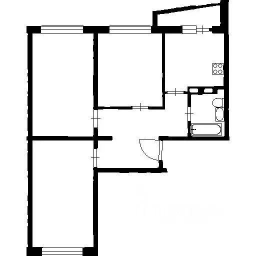 2-к кв. Башкортостан, Уфа просп. Октября, 25 (45.0 м) - Фото 1