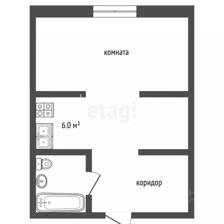 Студия Тамбовская область, Тамбов проезд Запрудный, 10 (34.1 м) - Фото 2