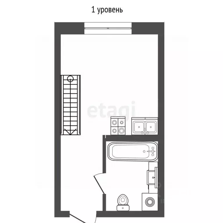 Студия Москва Бабаевская ул., 1/8С1 (22.0 м) - Фото 2