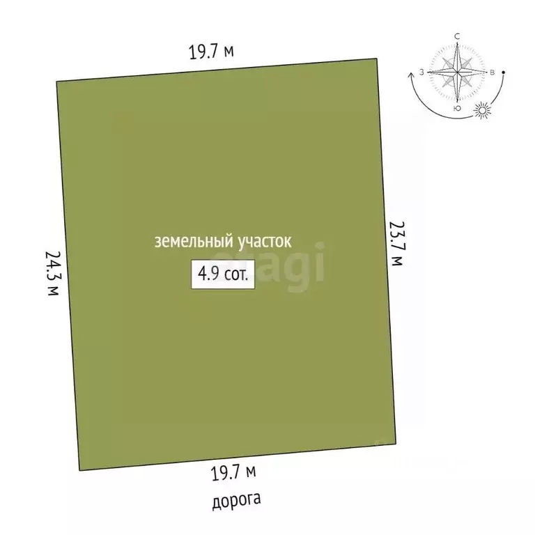 Участок в Костромская область, Кострома Ручеек СНТ, 62 (4.9 сот.) - Фото 0