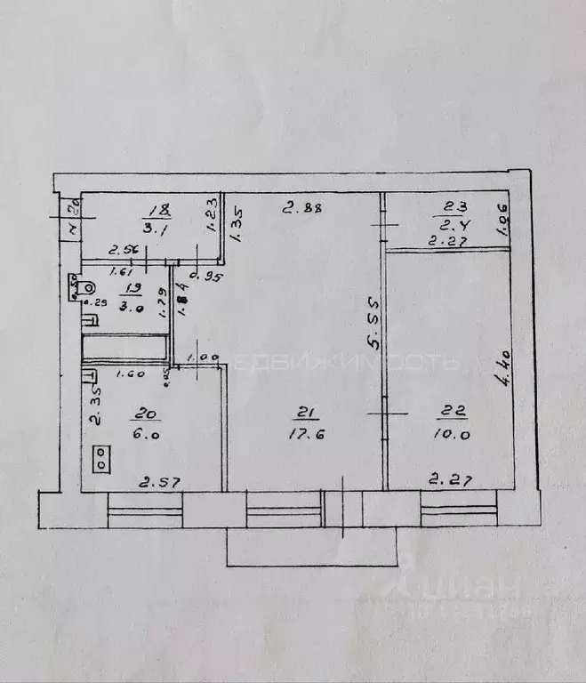 2-к кв. Кировская область, Киров ул. Ломоносова, 21 (42.1 м) - Фото 1