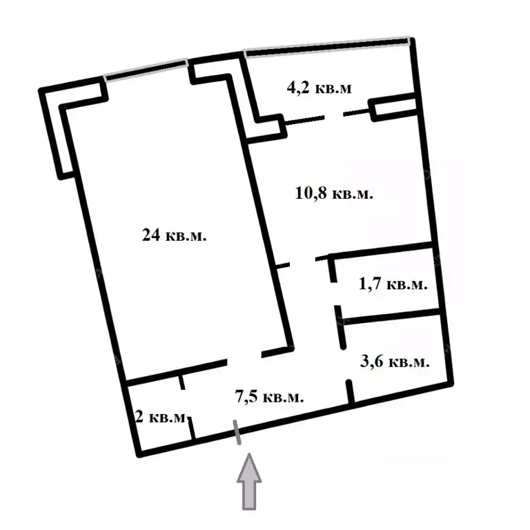 1-к кв. Санкт-Петербург ул. Жукова, 3 (49.6 м) - Фото 1