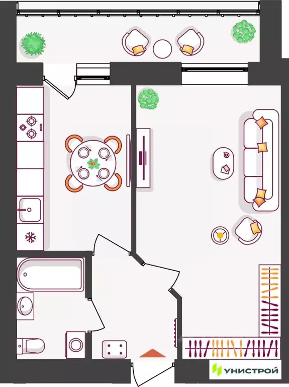 1-к кв. Самарская область, Тольятти ул. Владимира Высоцкого (38.37 м) - Фото 1