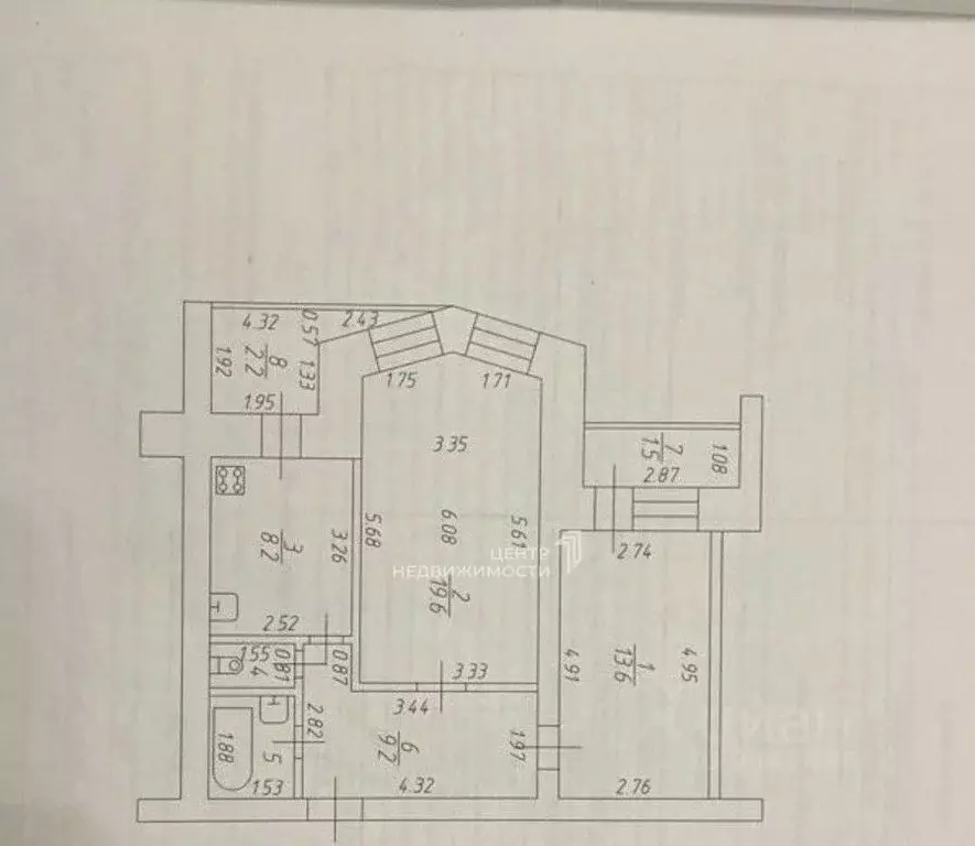 2-к кв. Татарстан, Казань ул. 2-я Азинская, 1Е (58.4 м) - Фото 1
