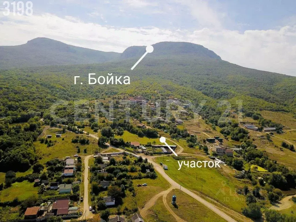 Участок в Крым, Бахчисарайский район, Зеленовское с/пос, с. Нагорное  ... - Фото 2