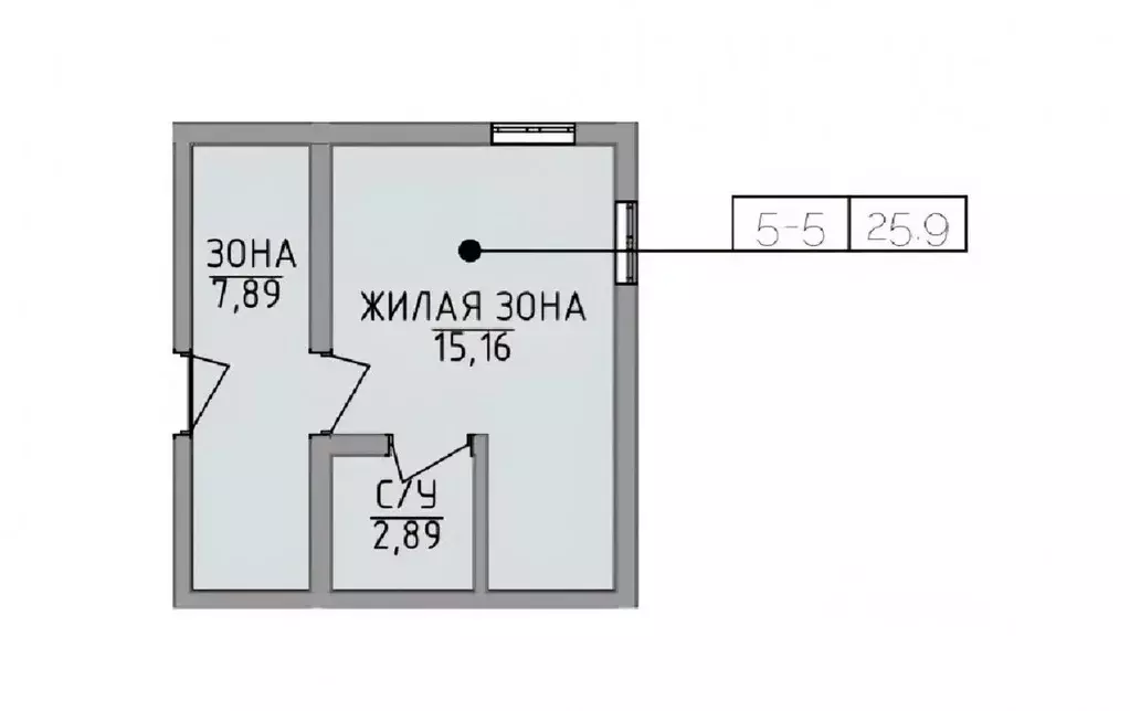 1-к кв. Крым, Алушта ул. Володарского, 9 (25.0 м) - Фото 1
