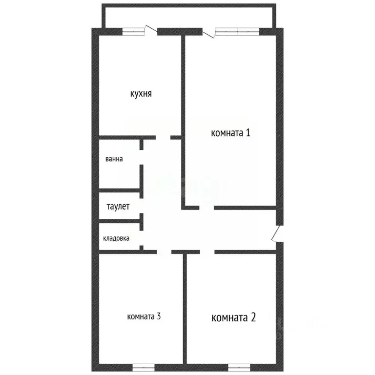 3-к кв. Псковская область, Островский район, Горайская волость, д. ... - Фото 1