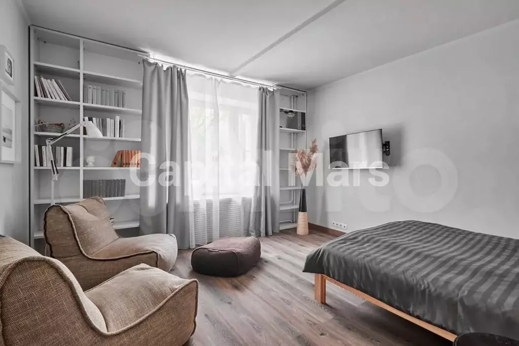 1-к. квартира, 34 м, 1/9 эт. - Фото 0