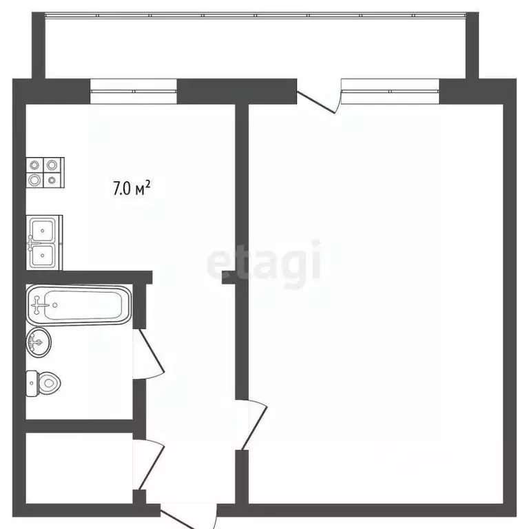 1-к кв. Костромская область, Кострома пос. Первомайский, ул. Боровая, ... - Фото 2