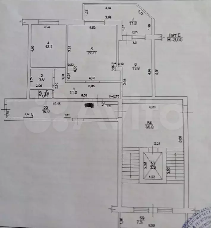 2-к. квартира, 77 м, 9/9 эт. - Фото 0