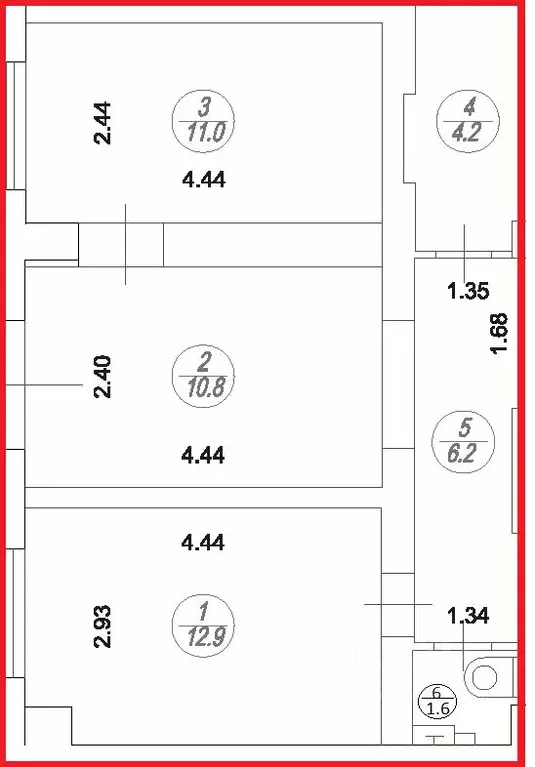 Офис в Москва ул. Бусиновская Горка, 2 (47 м) - Фото 2