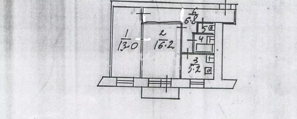 2-к кв. Московская область, Люберцы пос. Калинина, 93 (47.5 м) - Фото 1