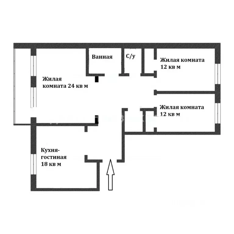 4-к кв. Тюменская область, Тюмень ул. Суходольская, 12 (82.5 м) - Фото 0