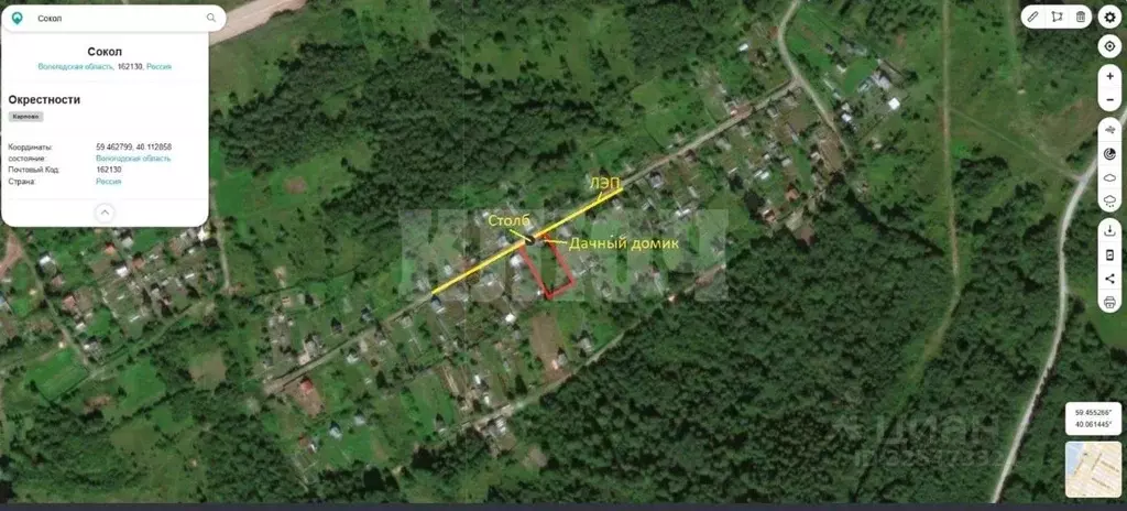 Участок в Вологодская область, Сокольский муниципальный округ, Ивушка ... - Фото 1