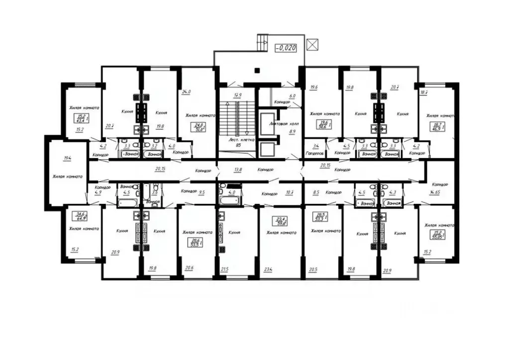 1-к кв. Ставропольский край, Ессентуки  (53.3 м) - Фото 2