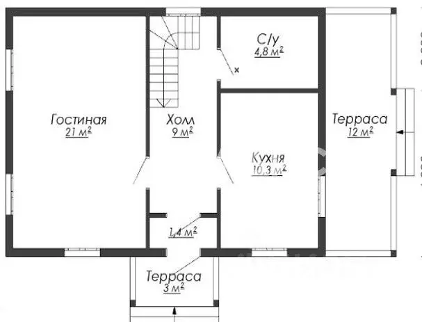 Дом в Московская область, Сергиево-Посадский городской округ, Торгоша ... - Фото 1