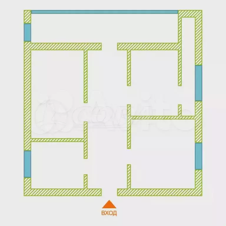 3-к. квартира, 121 м, 4/4 эт. - Фото 0