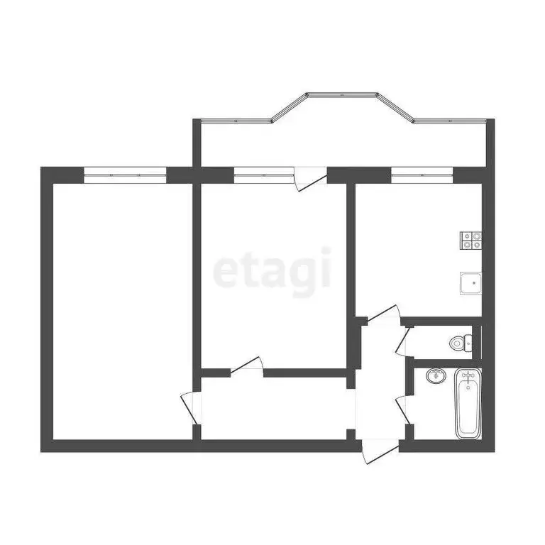 2-комнатная квартира: Томск, улица Мичурина, 7 (52.8 м) - Фото 0