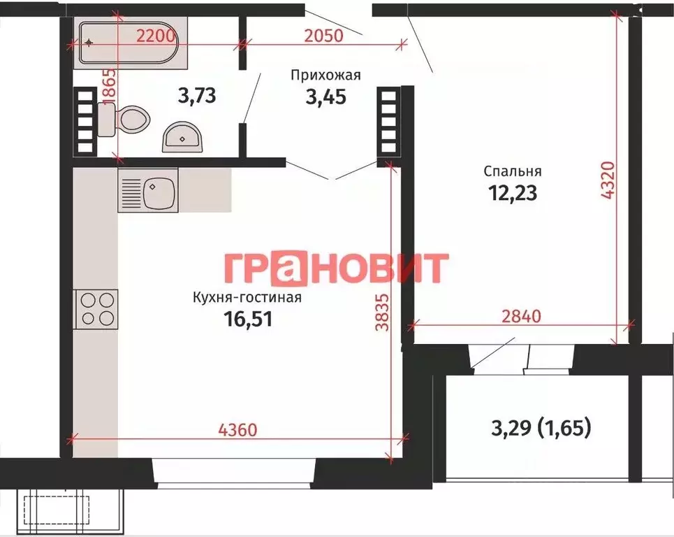 1-к кв. Новосибирская область, Новосибирский район, Мичуринский ... - Фото 1