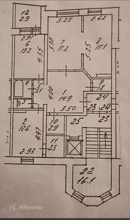 3-к кв. Московская область, Солнечногорск городской округ, Поварово ... - Фото 2