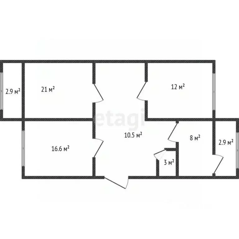 3-к кв. Дагестан, Махачкала ул. Ломоносова, 9А (74.0 м) - Фото 1