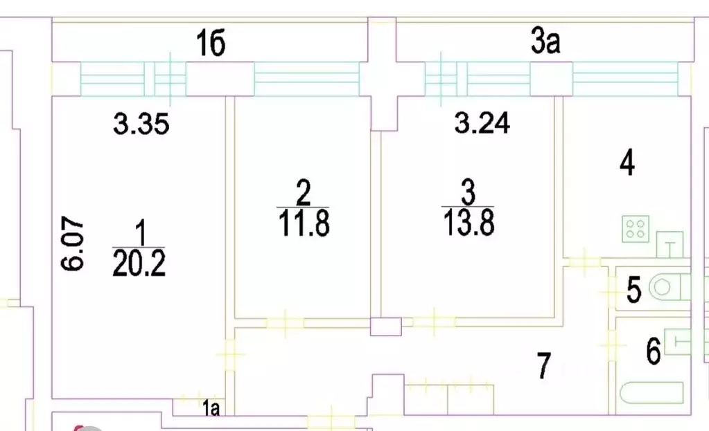 3-к кв. Москва ул. Вавилова, 56К1 (72.2 м) - Фото 2