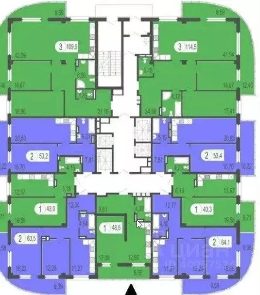 1-к кв. Красноярский край, Красноярск наб. Ярыгинская, 29 (45.0 м) - Фото 1