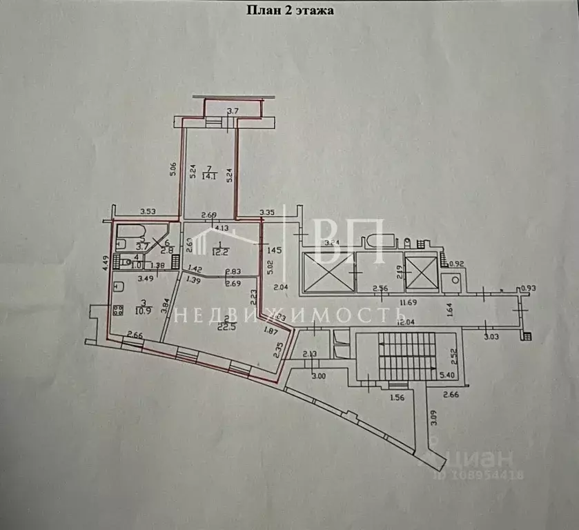 2-к кв. Санкт-Петербург Богатырский просп., 24к1 (67.2 м) - Фото 2