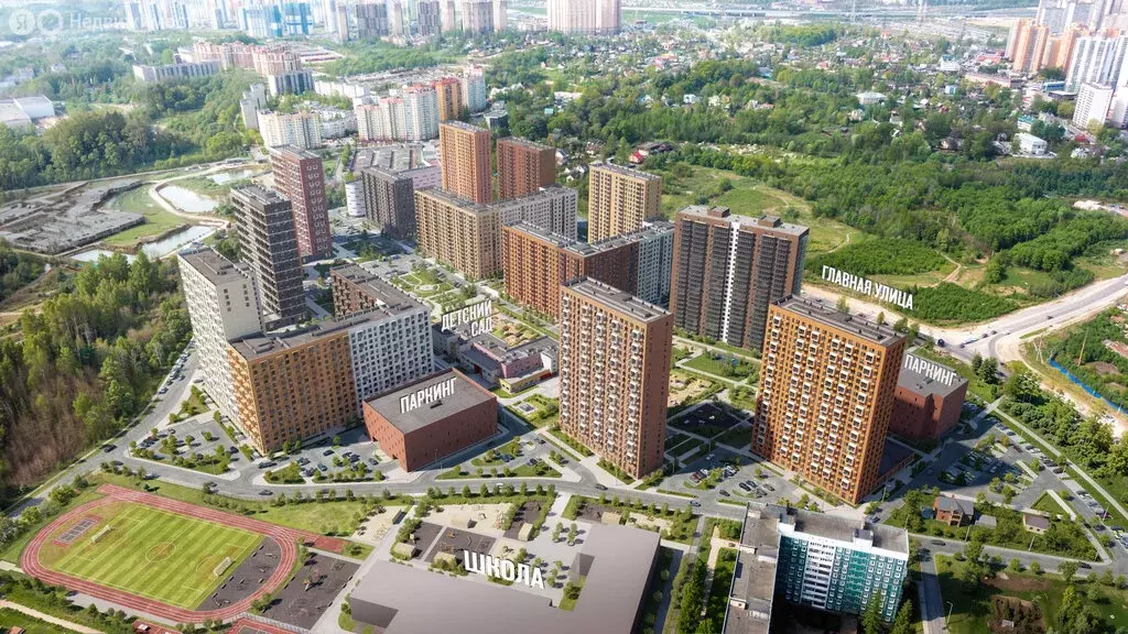 Квартира-студия: деревня Новое Девяткино, жилой комплекс Заречный ... - Фото 1
