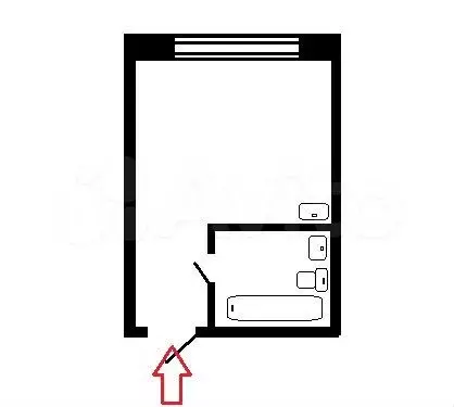 Квартира-студия, 17 м, 1/5 эт. - Фото 0