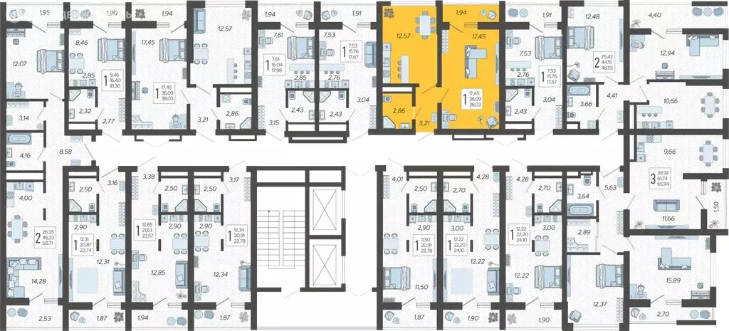 1-комнатная квартира: Сочи, микрорайон Бытха, Ясногорская улица, ... - Фото 2